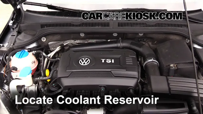 2014 Volkswagen Jetta SE 1.8L 4 Cyl. Turbo Sedan (4 Door) Refrigerante (anticongelante) Agregar refrigerante